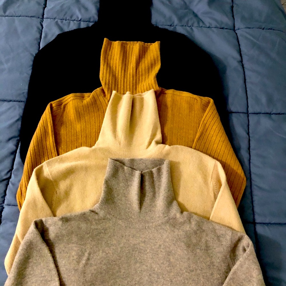 Cashmere turtlenecks